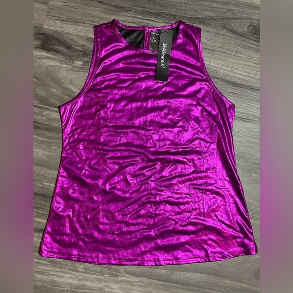 Allegra K Tops - Women’s allegrak size small brand new with tags shiny pink tank top